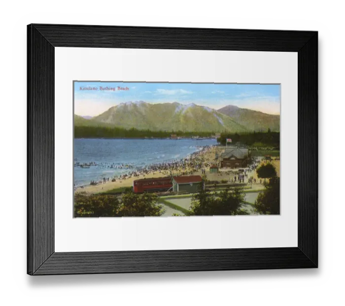 Framed Print : Vancouver, British Columbia, Canada, Kitsilano Bathing Beach Framed Print : Vancouver, British Columbia, Canada, Kitsilano Bathing Beach