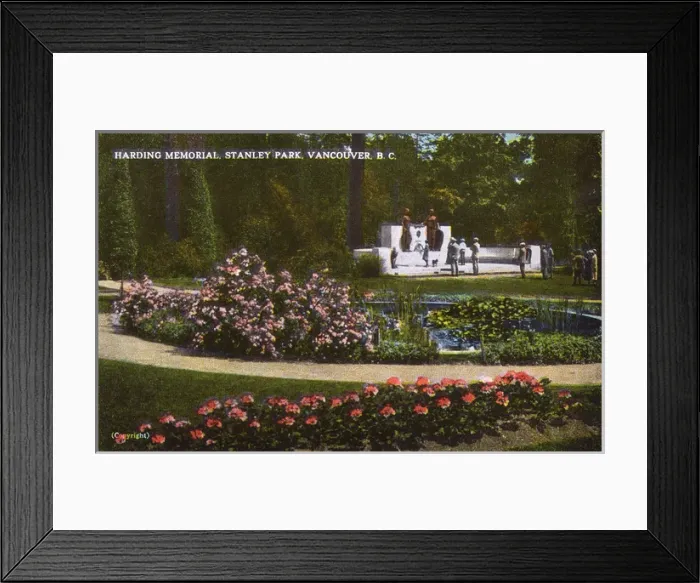 Framed Print : Vancouver, British Columbia, Canada - Harding Memorial Framed Print : Vancouver, British Columbia, Canada - Harding Memorial