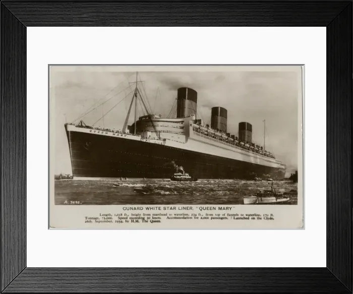 Framed Print : The Queen Mary Framed Print : The Queen Mary