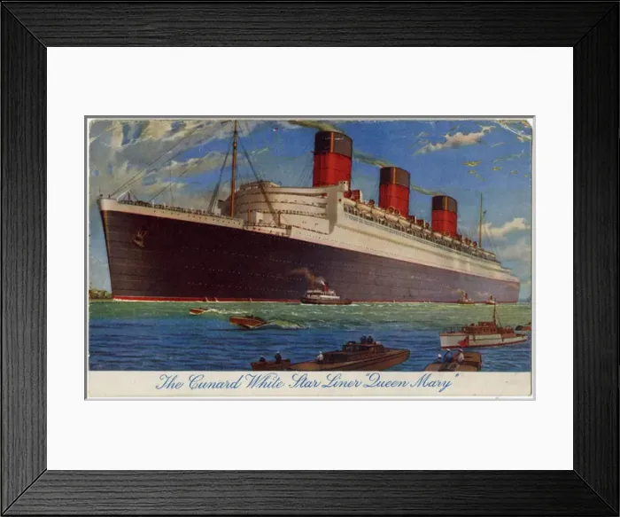 Framed Print : The Queen Mary Framed Print : The Queen Mary