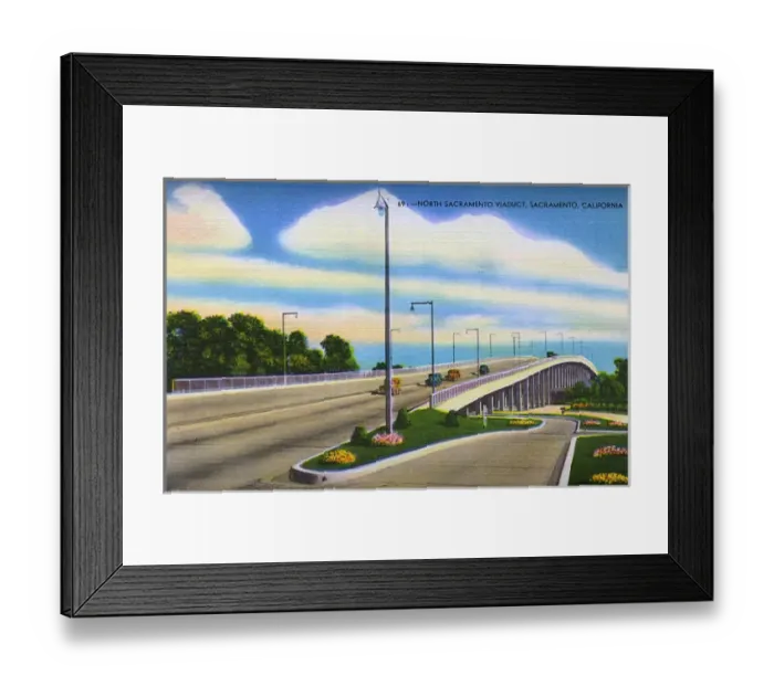 Framed Print : Sacramento, California, USA - North Sacramento Viaduct Framed Print : Sacramento, California, USA - North Sacramento Viaduct