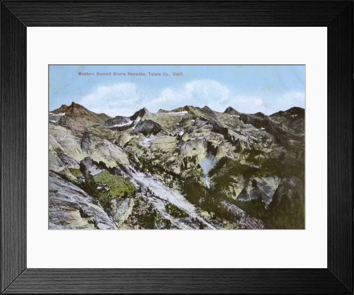 Framed Print : Sierra Nevada Mountains, Tulare County, California, USA Framed Print : Sierra Nevada Mountains, Tulare County, California, USA
