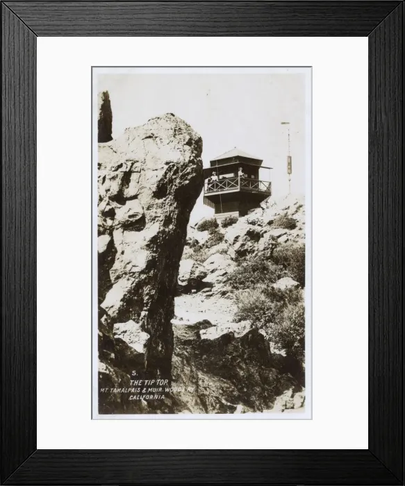 Framed Print : Lookout balcony, Marin County, California, USA Framed Print : Lookout balcony, Marin County, California, USA