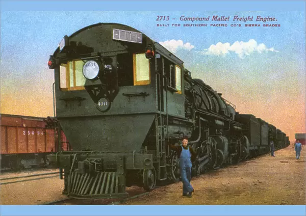 Compound Mallet Freight Engine locomotive, USA