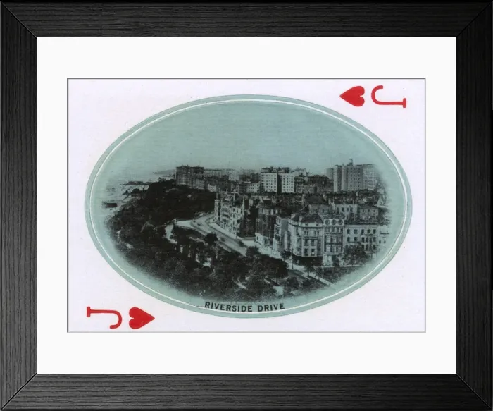 Framed Print : New York City - Playing card - Riverside Drive