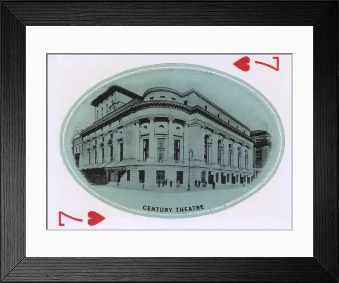 Framed Print : New York City - Playing card - Century Theatre Framed Print : New York City - Playing card - Century Theatre