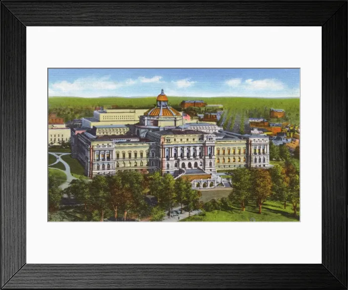Framed Print : Washington DC, USA - Library of Congress and Annex Framed Print : Washington DC, USA - Library of Congress and Annex