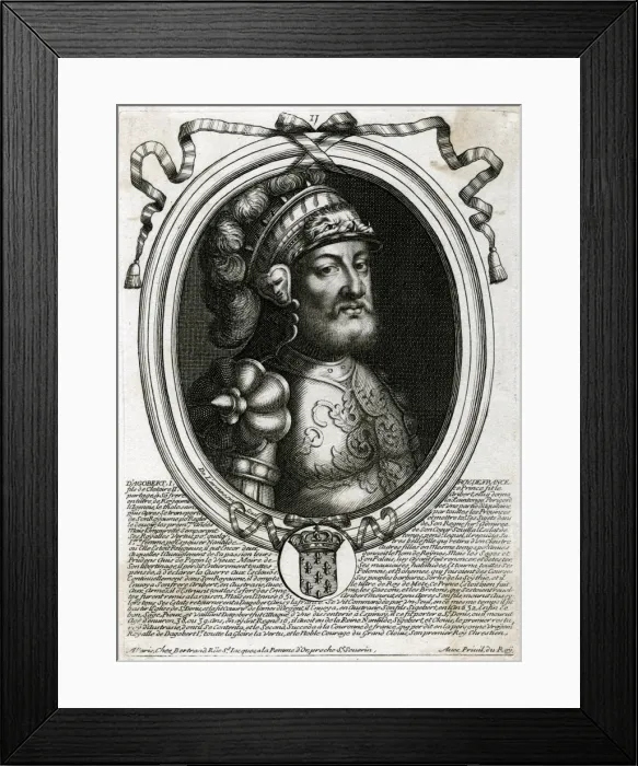 Framed Print : Dagobert I / Larmessin Framed Print : Dagobert I / Larmessin