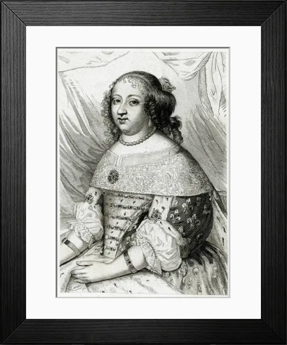 Framed Print : Anne of Austria / Anon Eng Framed Print : Anne of Austria / Anon Eng