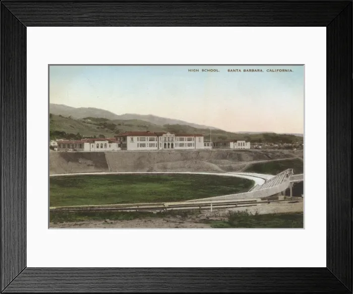 Framed Print : Peabody High School, Santa Barbara, California, USA Framed Print : Peabody High School, Santa Barbara, California, USA