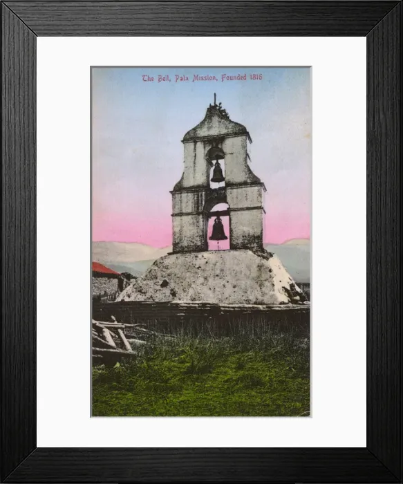 Framed Print : Bells of Pala Mission, San Diego County, California, USA Framed Print : Bells of Pala Mission, San Diego County, California, USA