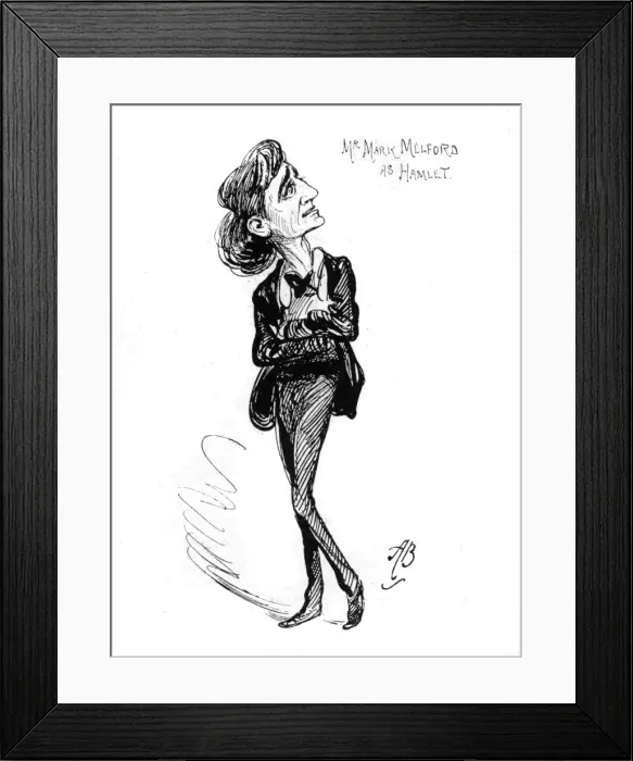 Framed Print : Mark Melford as Hamlet Framed Print : Mark Melford as Hamlet