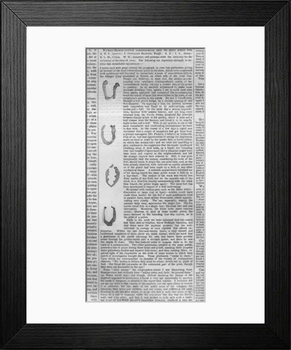 Framed Print : Devon Footprints - Iln 2 Framed Print : Devon Footprints - Iln 2