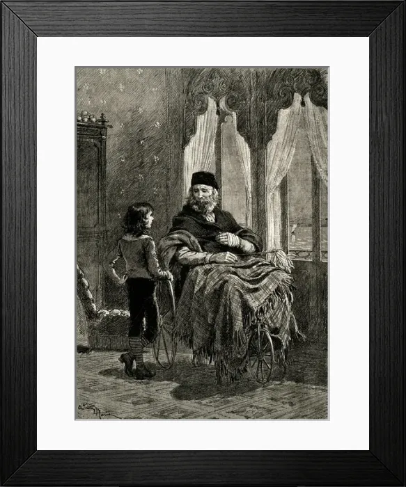 Framed Print : Garibaldi & Boy, 1882 Framed Print : Garibaldi & Boy, 1882