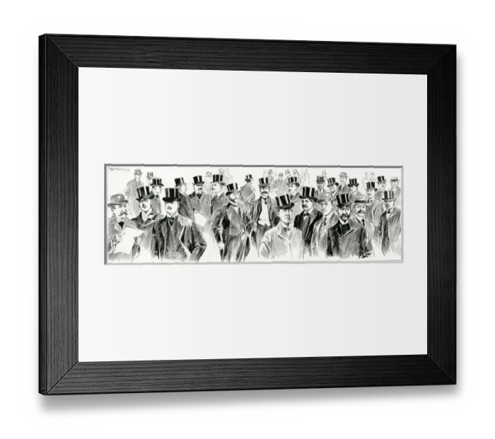 Framed Print : Edwardian men 1904 Framed Print : Edwardian men 1904
