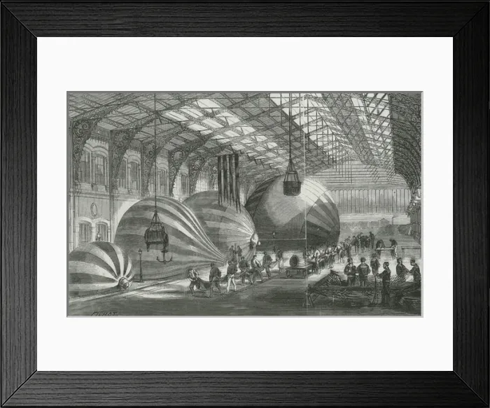 Framed Print : Balloons during Franco-Prussian War Framed Print : Balloons during Franco-Prussian War