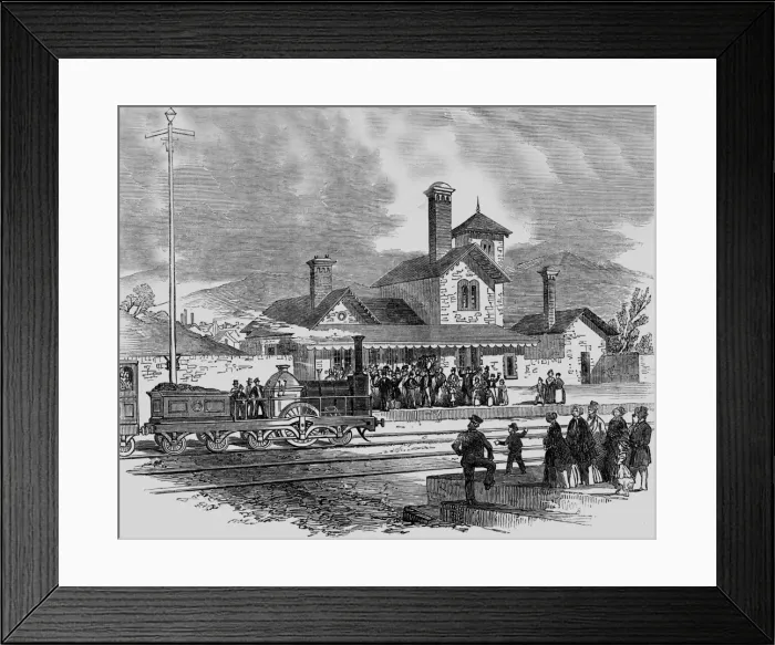 Framed Print : Opening of Southern + Western Railway Framed Print : Opening of Southern + Western Railway