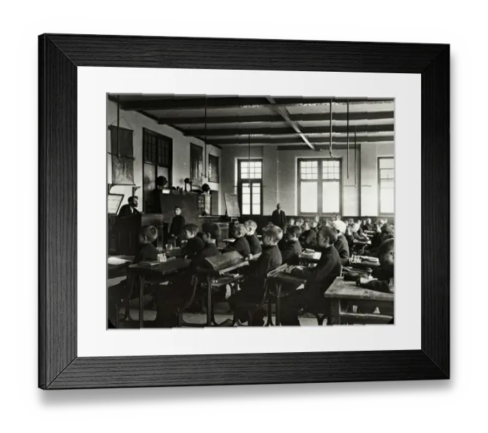 Framed Print : Barnardos Boys Home, Stepney Causeway - Classroom Framed Print : Barnardos Boys Home, Stepney Causeway - Classroom