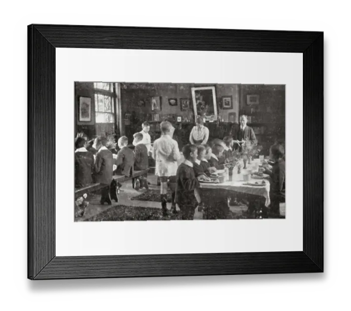 Framed Print : National Childrens Home (NCH), Farnborough, Hampshire - Tea Framed Print : National Childrens Home (NCH), Farnborough, Hampshire - Tea