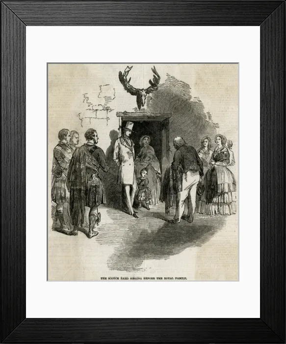 Framed Print : Victoria & Scotch Bard Framed Print : Victoria & Scotch Bard