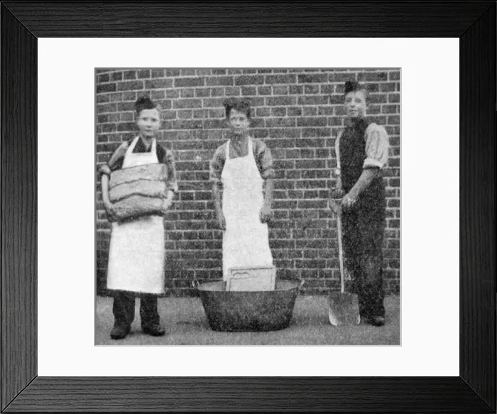Framed Print : Shaftesbury Home, Bisley - Bakery, Laundry and Garden Boys Framed Print : Shaftesbury Home, Bisley - Bakery, Laundry and Garden Boys