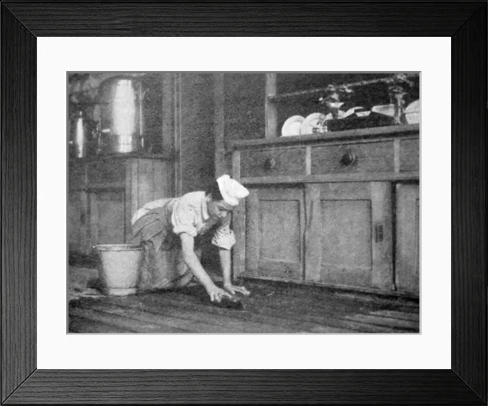 Framed Print : Shaftesbury Home, Ealing - Household Work Framed Print : Shaftesbury Home, Ealing - Household Work