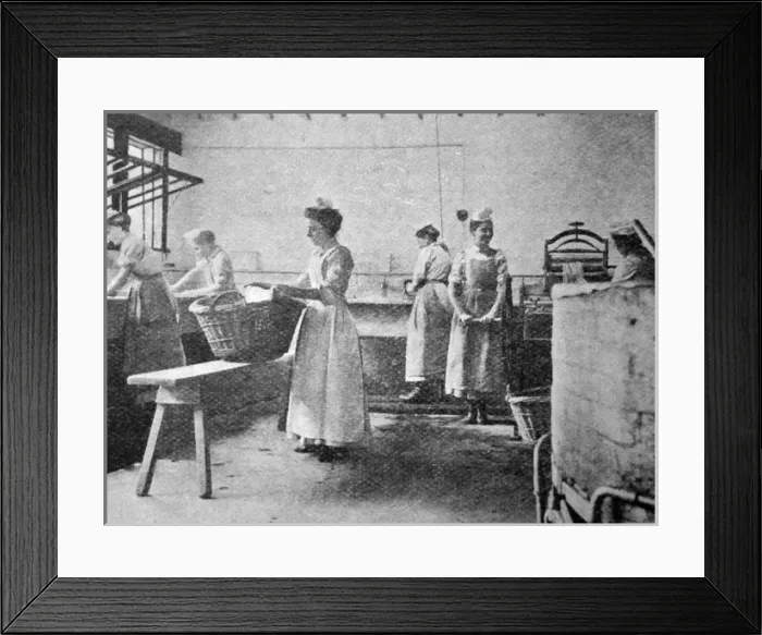 Framed Print : Shaftesbury Home, Ealing - Laundry Framed Print : Shaftesbury Home, Ealing - Laundry