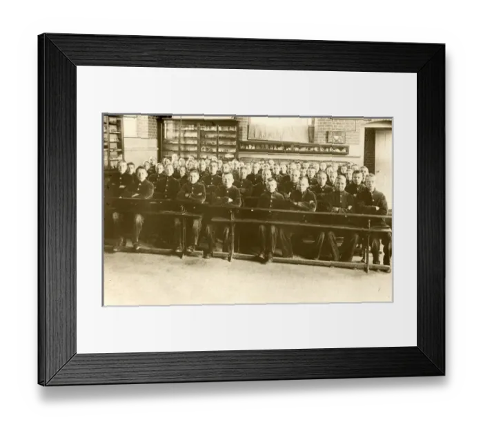 Framed Print : Industrial School Classroom Framed Print : Industrial School Classroom