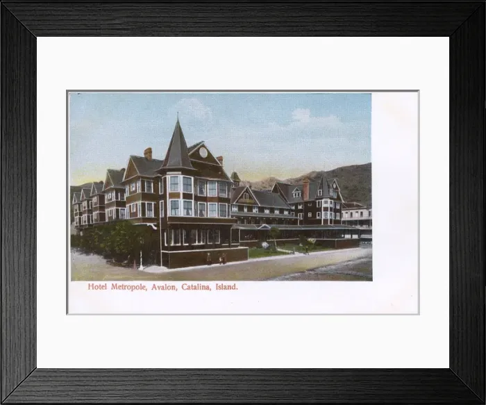 Framed Print : Hotel Metropole, Santa Catalina Island, California, USA Framed Print : Hotel Metropole, Santa Catalina Island, California, USA