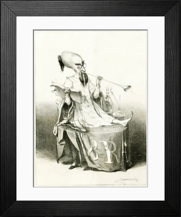 Framed Print : Gavarni Magician Framed Print : Gavarni Magician