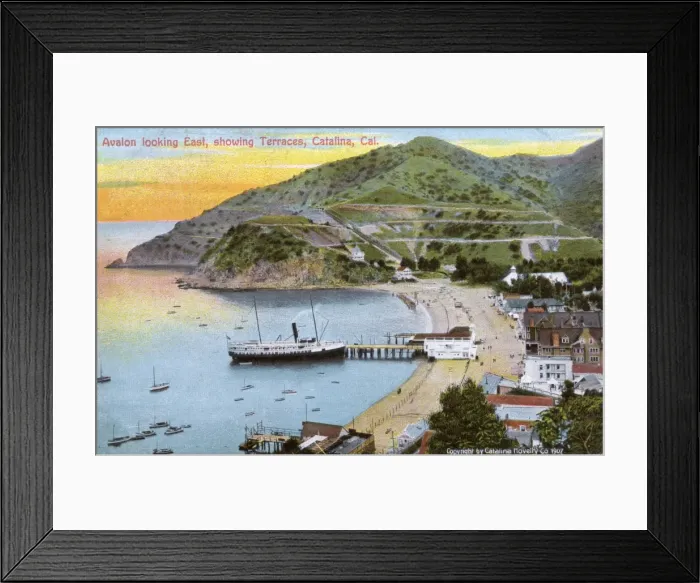 Framed Print : Beach view, Avalon, Santa Catalina Island, California, USA Framed Print : Beach view, Avalon, Santa Catalina Island, California, USA