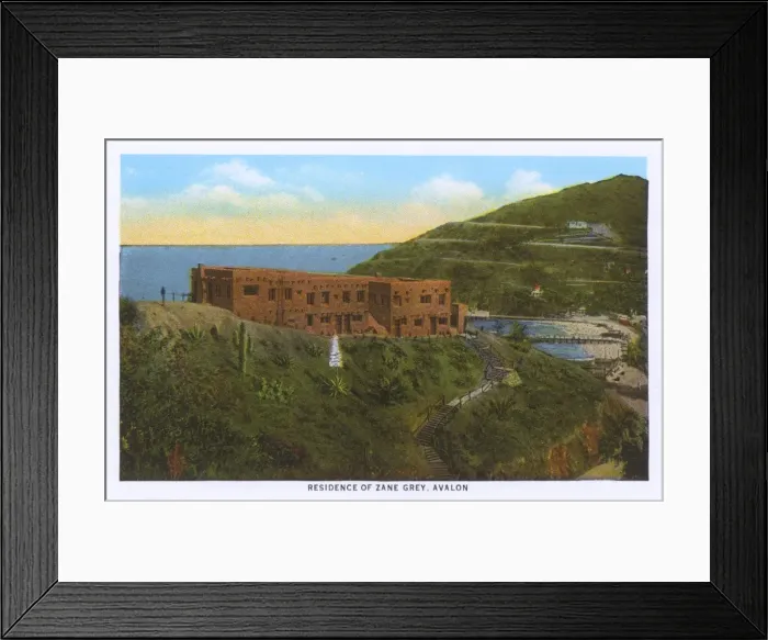 Framed Print : Zane Grey residence, Santa Catalina Island, California, USA Framed Print : Zane Grey residence, Santa Catalina Island, California, USA