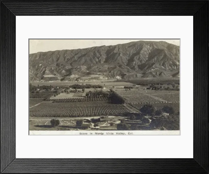Framed Print : Scene in Monte Vista Valley, California, USA Framed Print : Scene in Monte Vista Valley, California, USA