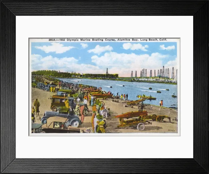 Framed Print : Boats on Alamitos Bay, Long Beach, California, USA Framed Print : Boats on Alamitos Bay, Long Beach, California, USA
