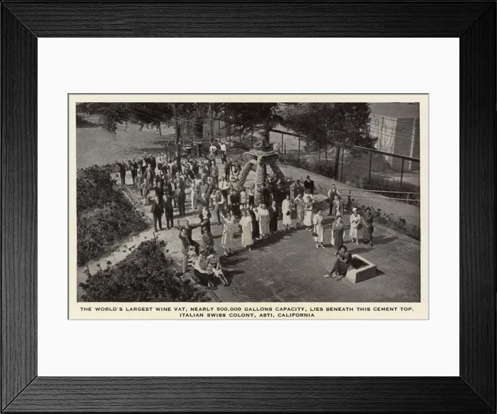 Framed Print : People at Italian Swiss wine colony, Asti, California, USA Framed Print : People at Italian Swiss wine colony, Asti, California, USA