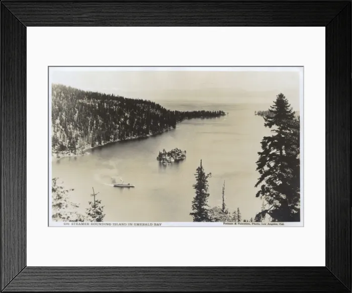 Framed Print : Steamer at Emerald Bay, Lake Tahoe, California, USA Framed Print : Steamer at Emerald Bay, Lake Tahoe, California, USA