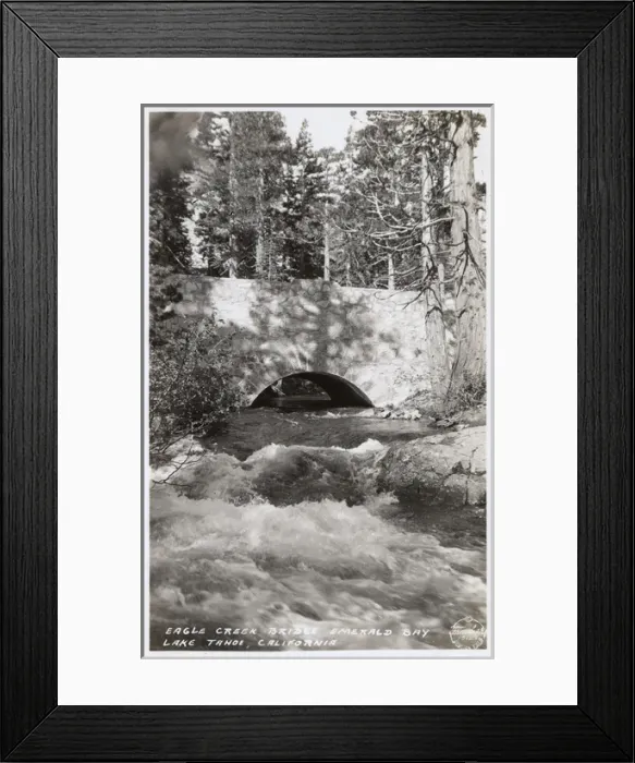 Framed Print : Eagle Creek Bridge, Emerald Bay, Lake Tahoe, California, USA Framed Print : Eagle Creek Bridge, Emerald Bay, Lake Tahoe, California, USA