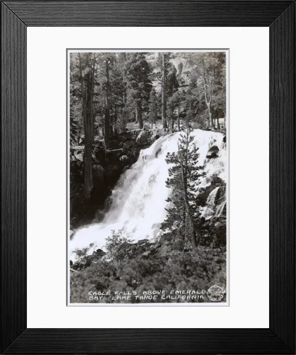 Framed Print : Eagle Falls above Emerald Bay, Lake Tahoe, California, USA Framed Print : Eagle Falls above Emerald Bay, Lake Tahoe, California, USA