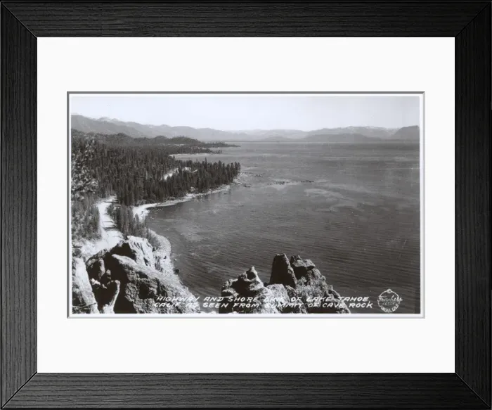 Framed Print : View above Lake Tahoe, California, USA Framed Print : View above Lake Tahoe, California, USA