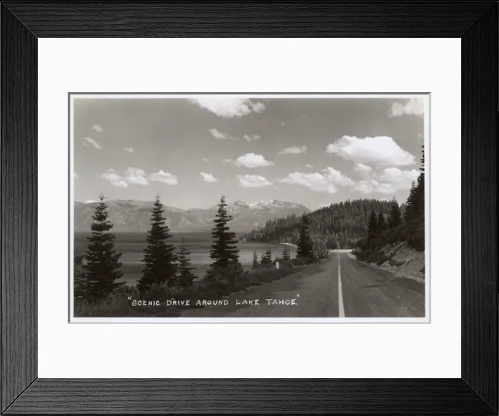 Framed Print : Scenic drive around Lake Tahoe, California, USA Framed Print : Scenic drive around Lake Tahoe, California, USA