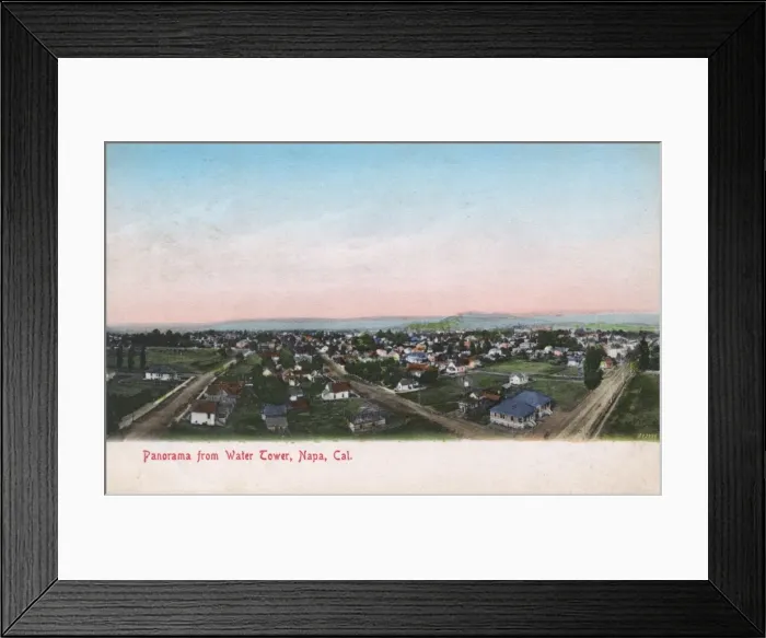 Framed Print : General view of Napa, Napa County, California, USA Framed Print : General view of Napa, Napa County, California, USA