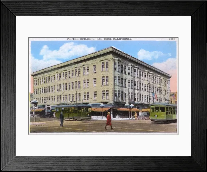 Framed Print : Porter Building, San Jose, Santa Clara, California, USA Framed Print : Porter Building, San Jose, Santa Clara, California, USA