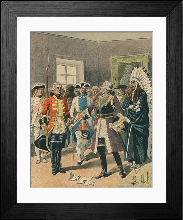 Framed Print : Canada : Defiant French Framed Print : Canada : Defiant French