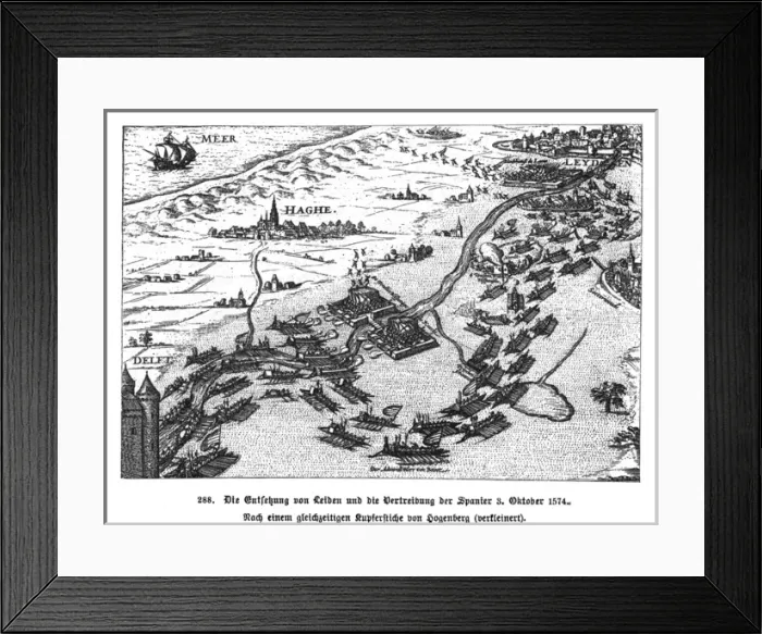 Framed Print : Battle of Leiden 1574 Framed Print : Battle of Leiden 1574