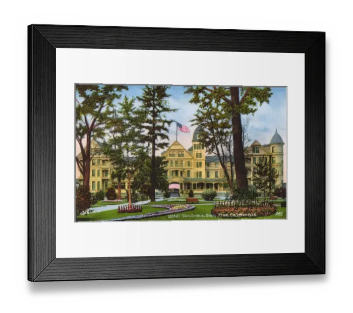 Framed Print : Hotel Vendome, San Jose, Santa Clara County, California, USA Framed Print : Hotel Vendome, San Jose, Santa Clara County, California, USA