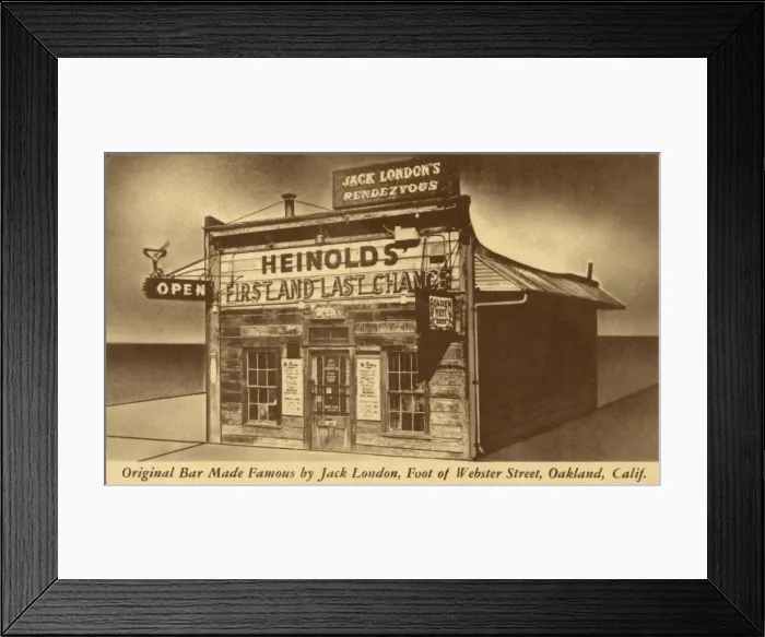 Framed Print : Jack Londons Rendezvous, Oakland, California, USA Framed Print : Jack Londons Rendezvous, Oakland, California, USA