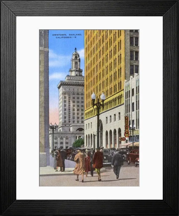 Framed Print : Downtown view of Oakland, California, USA Framed Print : Downtown view of Oakland, California, USA