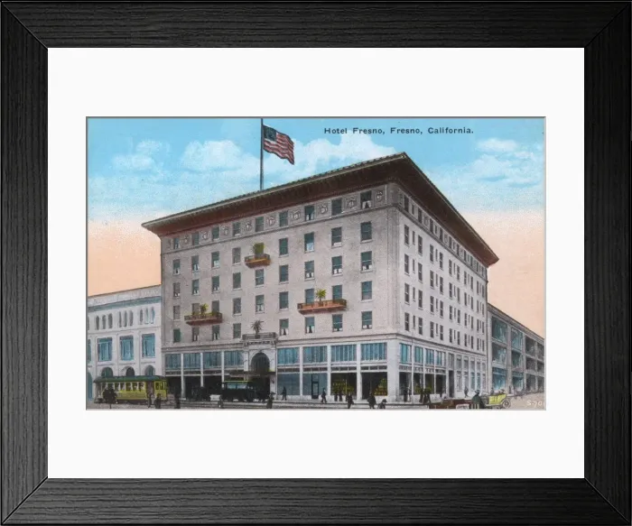 Framed Print : Hotel Fresno, Broadway, Fresno, California, USA Framed Print : Hotel Fresno, Broadway, Fresno, California, USA