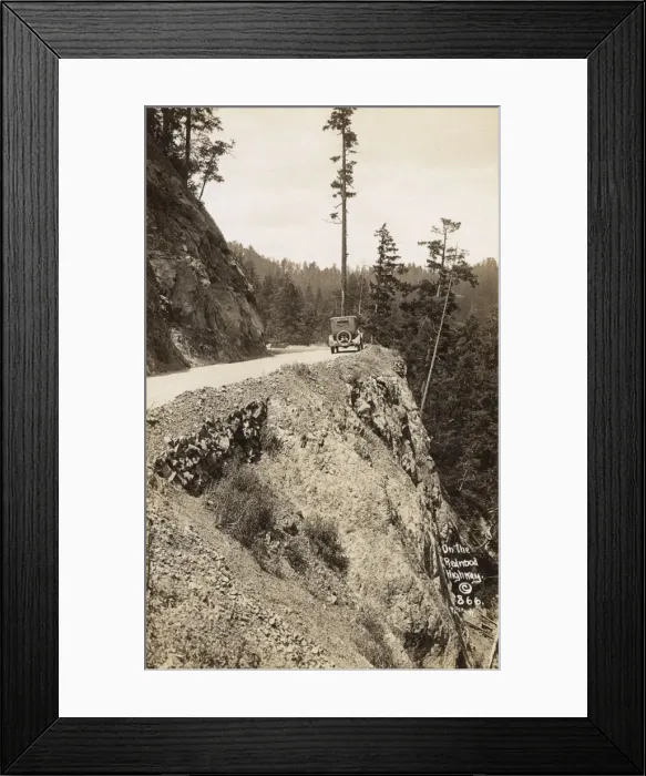 Framed Print : Car on the Redwood Highway, Humboldt County, California, USA Framed Print : Car on the Redwood Highway, Humboldt County, California, USA