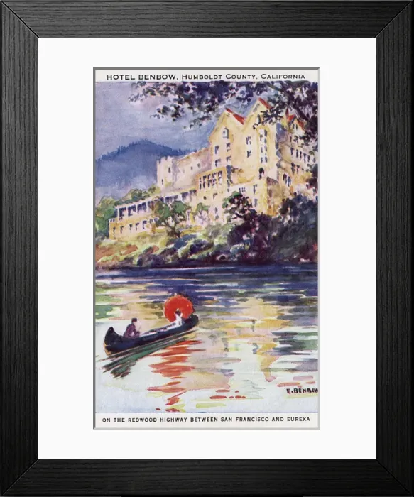 Framed Print : Hotel Benbow, Humboldt County, California, USA Framed Print : Hotel Benbow, Humboldt County, California, USA